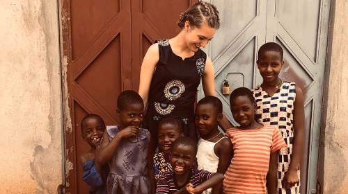 Veerle deed vrijwilligerswerk in Oeganda