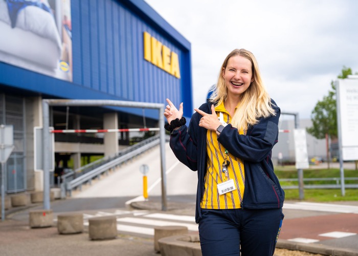 Anne doet de opleiding HRM en liep stage bij Ikea